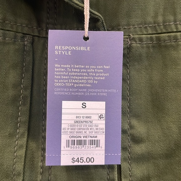 NWT Universal Thread Green Utility Jacket Size S - Picture 2 of 10